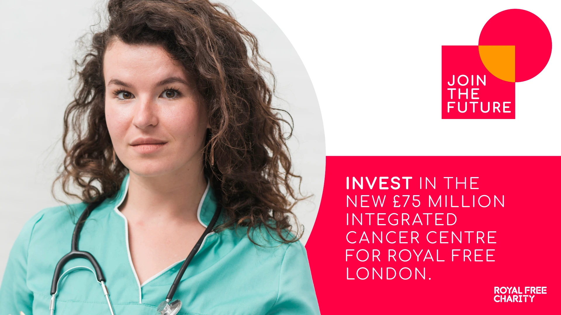 Royal Free Charity campaign layout